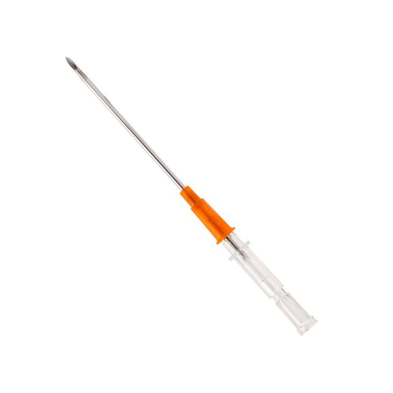 Peripheral IV Catheter 14 ga x 1.88&quot; Orange