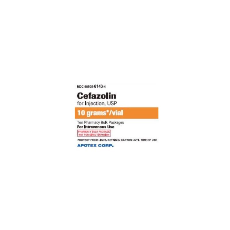 Cefazolin Injection 10gm 100ml 10pk FULL PACK ONLY