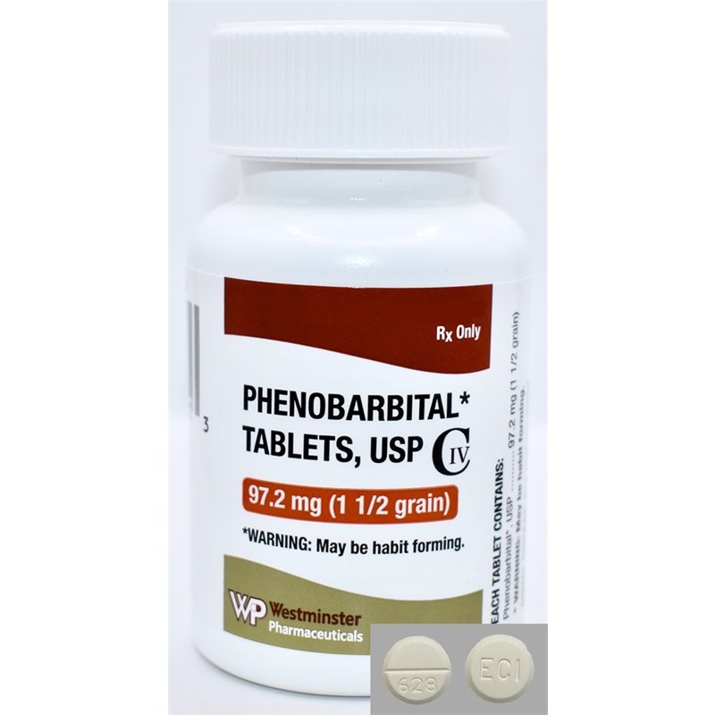 Phenobarbital Tabs 97.2mg (1-1/2gr.) 1000ct