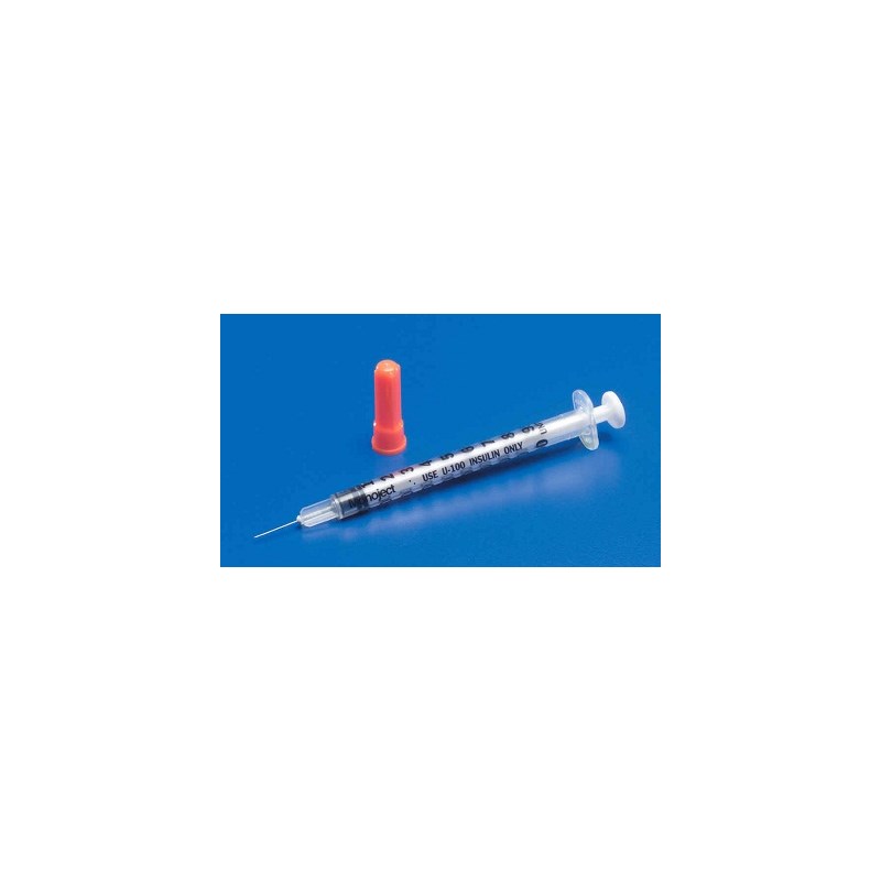 Syringe U-100 1cc 28g x 1/2&quot; Monoject 100/bx