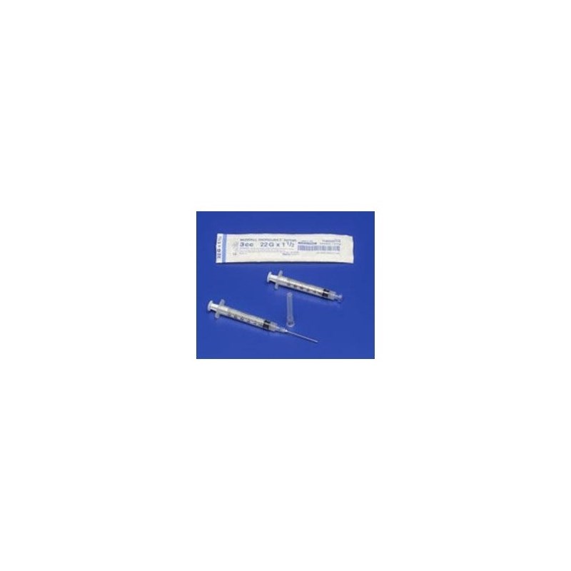 Syringe 3cc with 20g x 1.5 Luer Lock Kenvet 100/bx