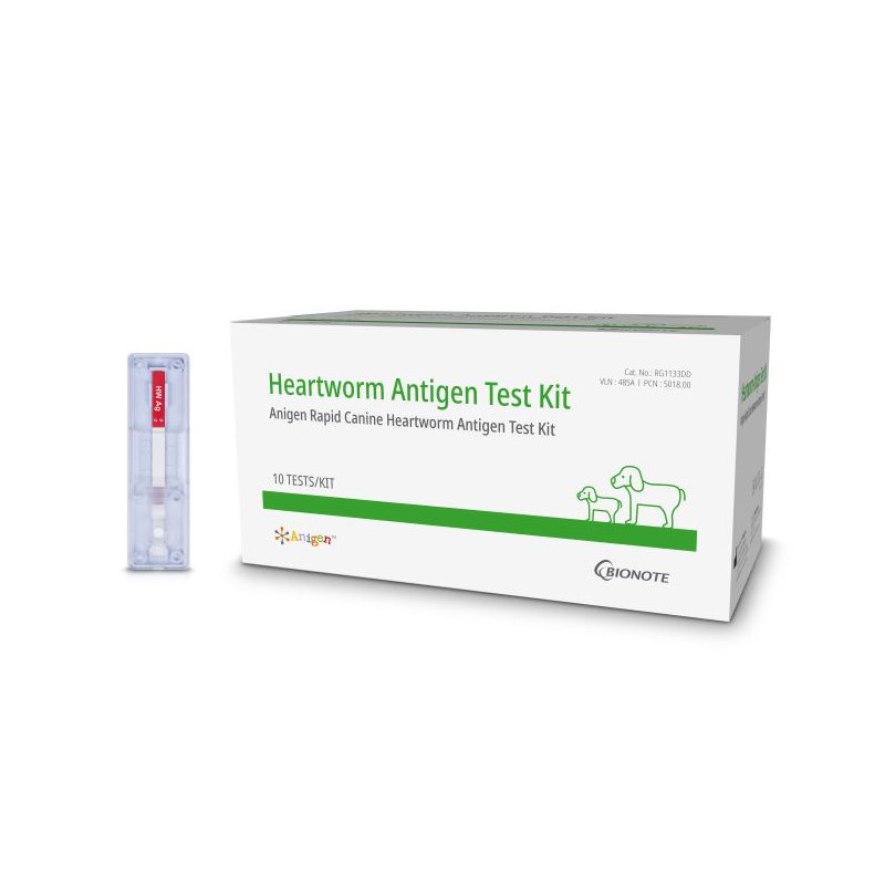 Canine Heartworm 1 Step Antigen Test Kit 10/bx