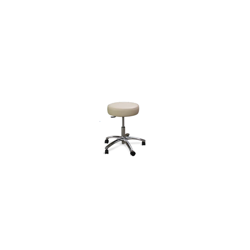 Stool No Back Rest Large Seat/Base  5 Leg Chrome Base