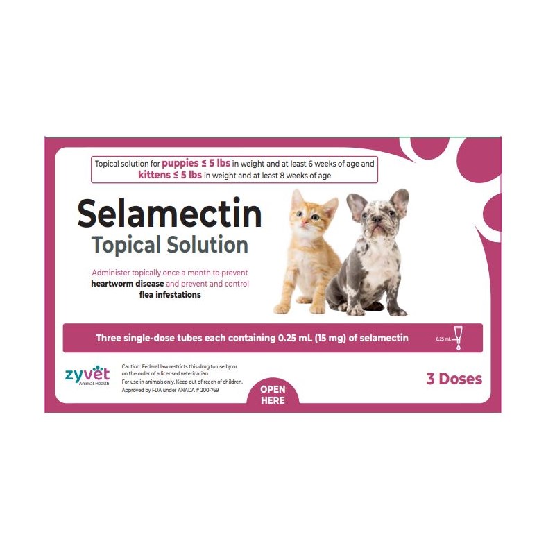 Selamectin Topical Solution Puppy/Cat 3ds