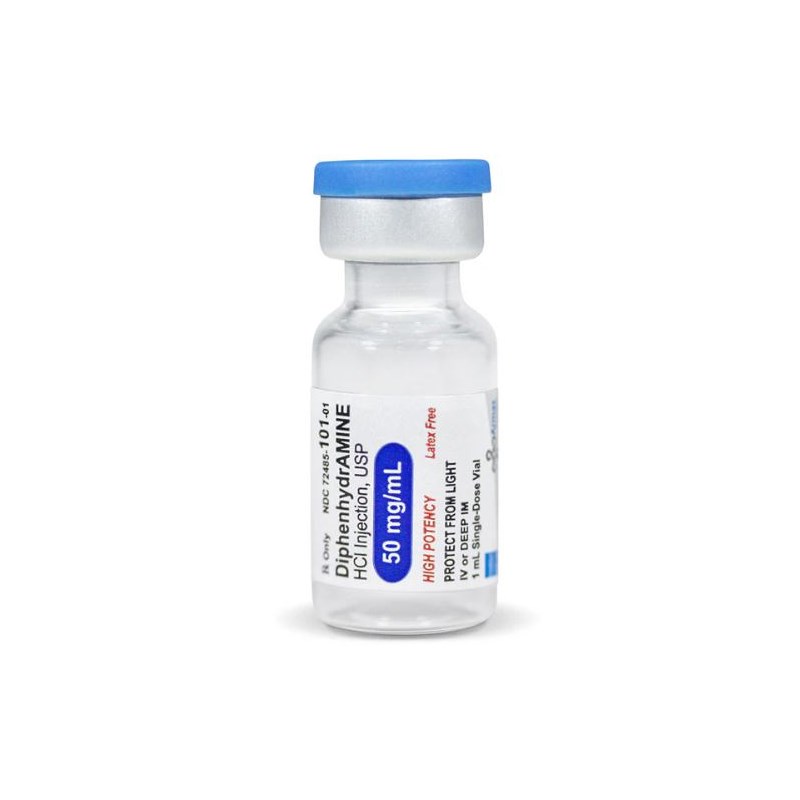 Diphenhydramine Injection 50mg/ml  1ml  5/bx