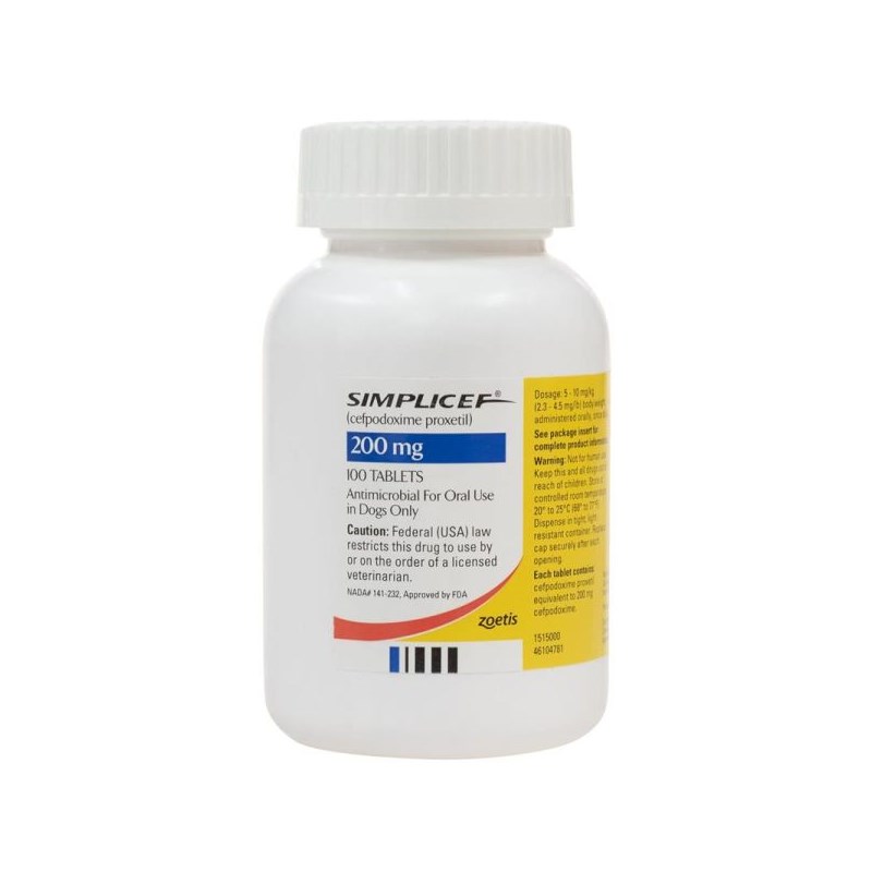 Simplicef Tablets 200 mg 100 ct