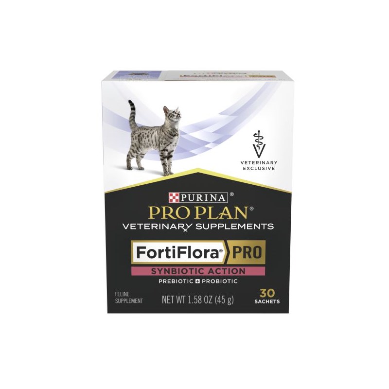 Purina Vet Diet Fortiflora PRO Synbiotic Action ( SA ) Cat 30 sachets/box  6 boxes per case