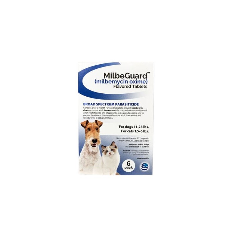 Milbeguard X Large Dog Red 23mg 6 dose CARD 51-100lbs