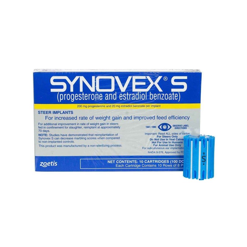 Synovex-S Steer Implant 10 x 10 Dose