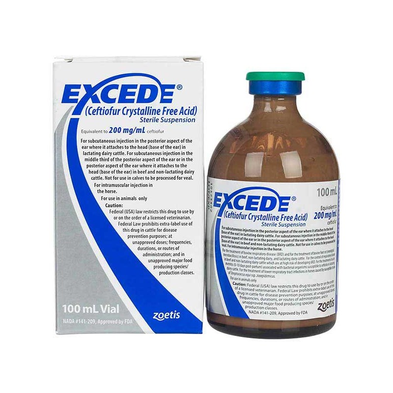 Excede Injection for Cattle/Equine 200 mg/ml 100 ml