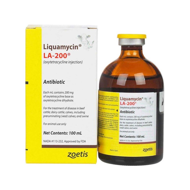 Liquamycin LA-200 Injection 200 mg/ml 100 ml