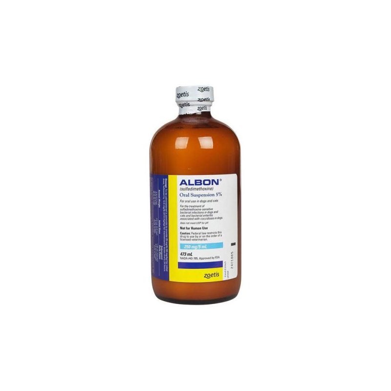 Albon 5% Oral Suspension 16 oz