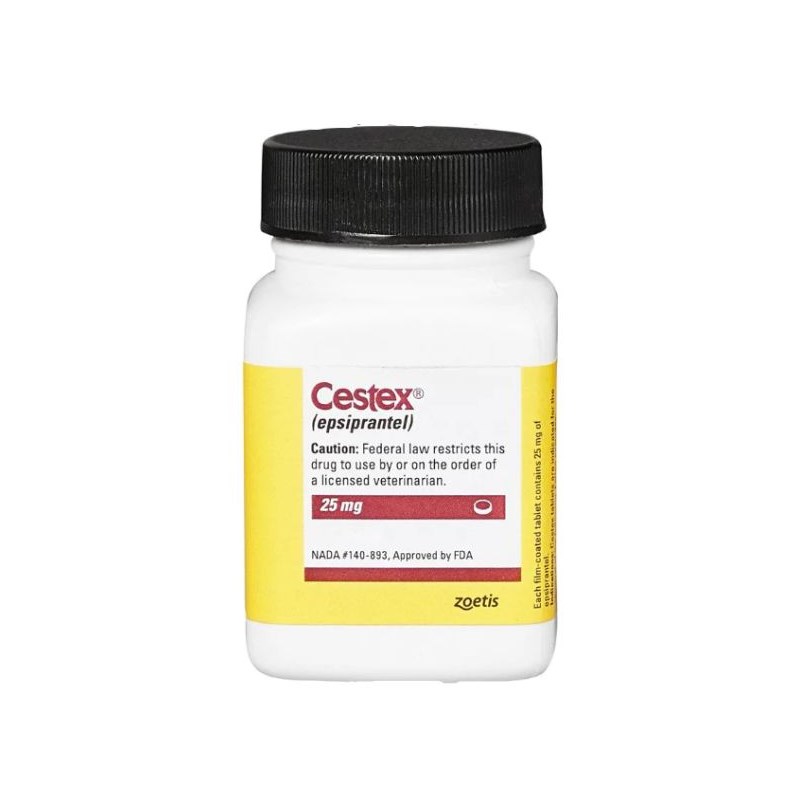 Cestex Tablets 25 mg 50 ct