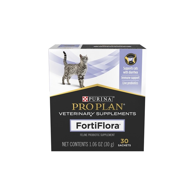 Purina Vet Diet Fortiflora Probiotic Supplement Cat 1oz (72 bxs--each box contains 30) 2,160 sachets