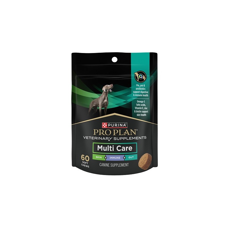 Purina Vet Supplement Multi Care Canine Soft Chews 60ct (10.6oz) 3 bags/pk