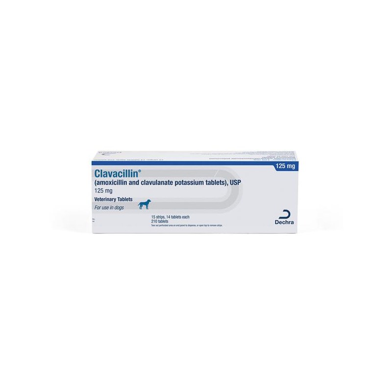 Clavacillin Tab 125mg 210ct (amoxicillin and clavulanate potassium)