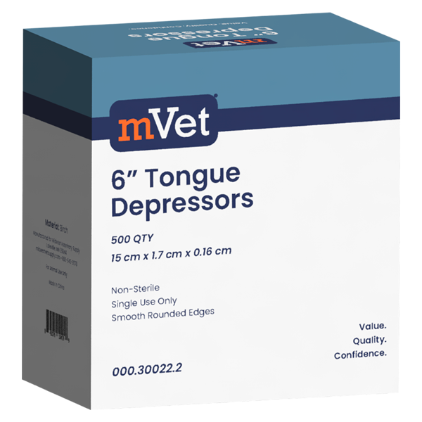 Mvet Tongue Depressors 6&quot;