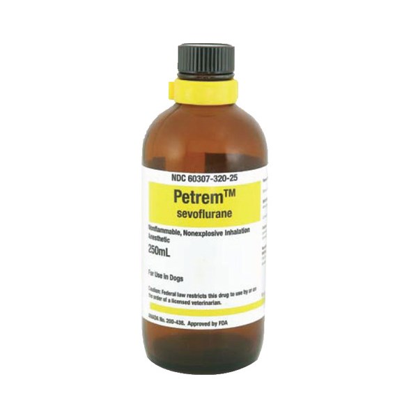 Sevoflurane 250ml Glass Bottle Petrem Brand