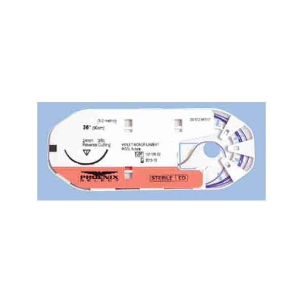 Suture 3/0 Monoswift Ps 36&quot; (PFS-1) 24mm  3/8&quot; Reverse Cutting 12ct