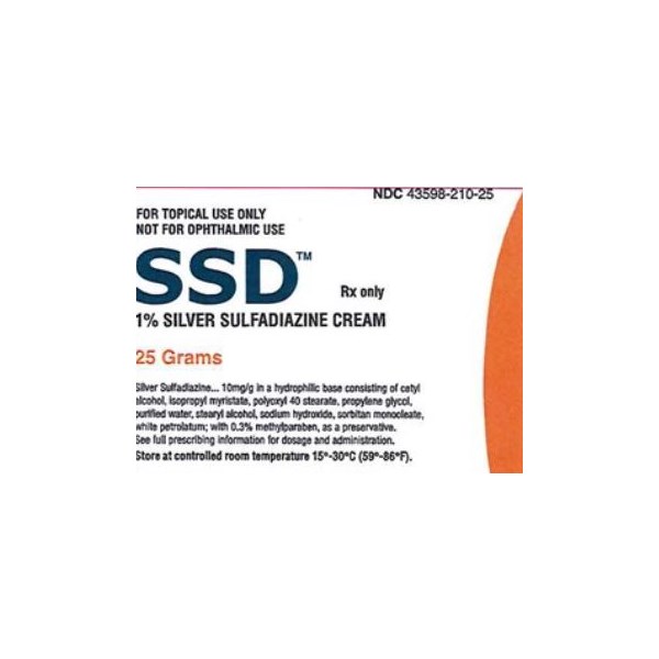 Silver Sulfadiazine Topical Cream 1% 50m