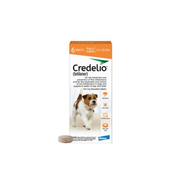 Credelio Chew Tabs 12.1-25lbs  Orange 6 Dose 10/Box