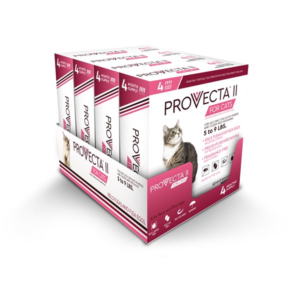 Provecta II for Cats Small (5-9lbs) 4 dose  4 cards/bx