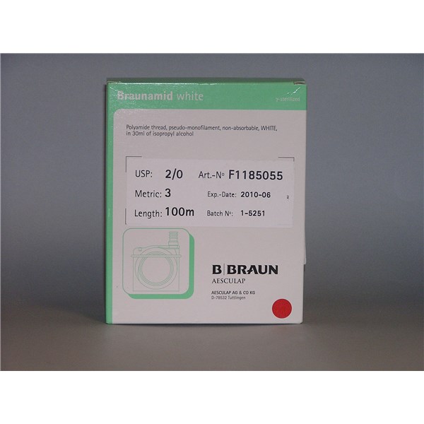 Suture 2/0 Braun Cassette 100M