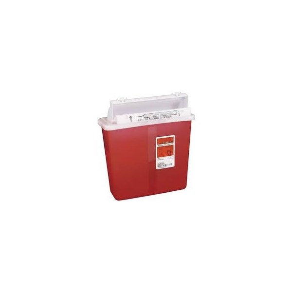 Sharps Container 5qt Red