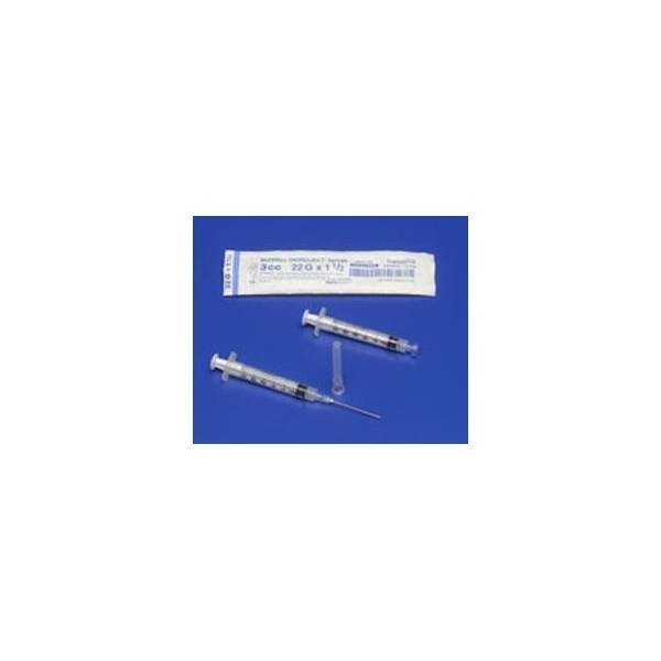 Syringe 3cc with 20g x 1.5 Luer Lock Kenvet 100/bx