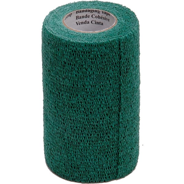 Vetrap Bandaging Tape 4&quot; Hunter Green 18/pk