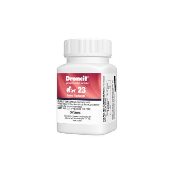 Droncit Tabs Feline 23mg 50ct