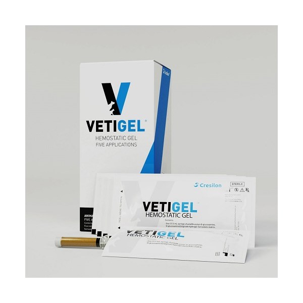 Vetigel Hemostatic Gel 5ml Syringe 5pk