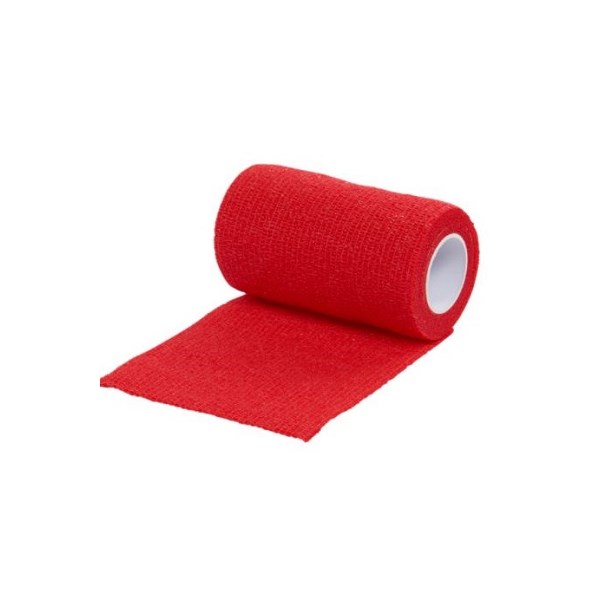 Vet Flex 4&quot; Red 10 rolls/bx