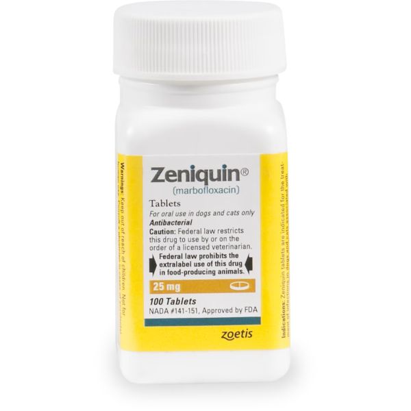 Zeniquin Tablets 25 mg 100 ct