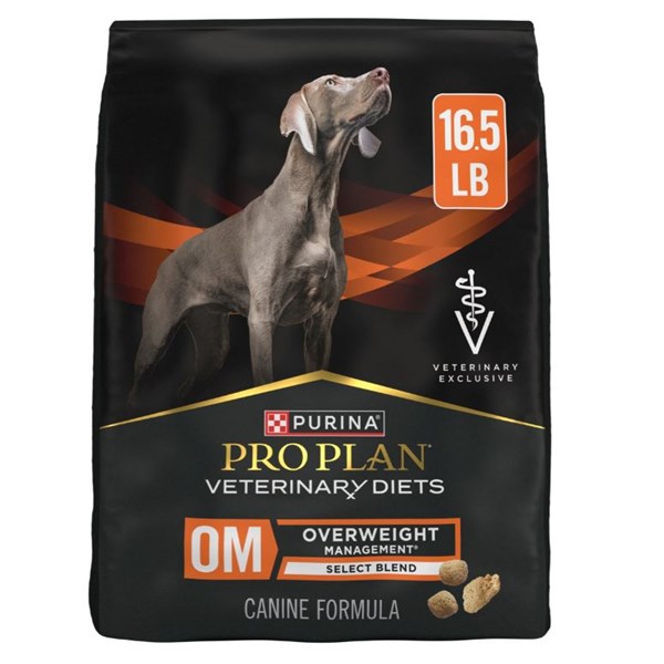 Purina Vet Diet Dog OM Overweight Management Select Blend 16.5Lb