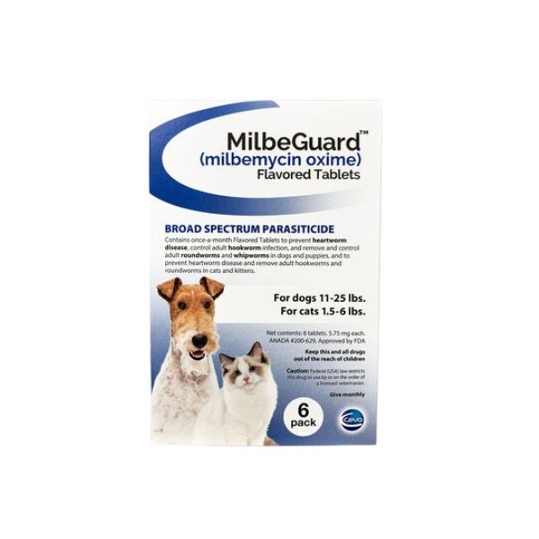 Milbeguard X Large Dog Red 23mg 6 dose CARD 51-100lbs