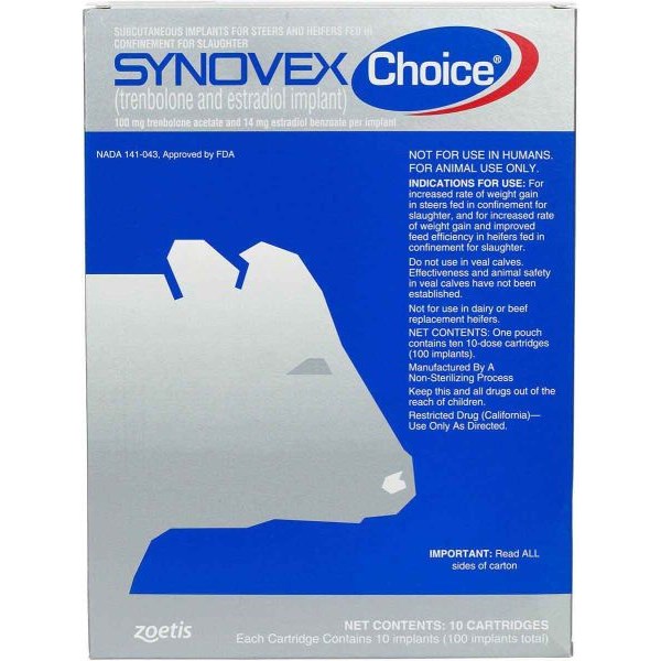 Synovex Choice Implant 10 x 10 Dose