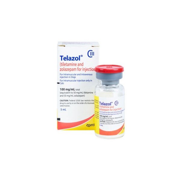 Telazol Injection 100 mg/ml 5 ml CIII(N)