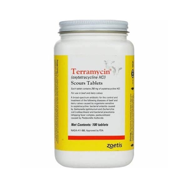 Terramycin Scour Tablets 250 mg 100 ct