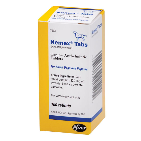 Nemex Tablets for Small Dogs &amp; Puppies 22.7 mg 100 ct