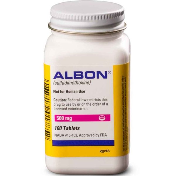 Albon Tablets 500 mg 100 ct