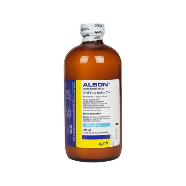 Albon 5% Oral Suspension 16 oz