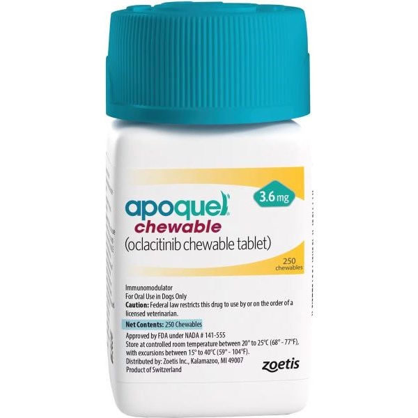 Apoquel Chewable Tablets 3.6 mg 250 ct