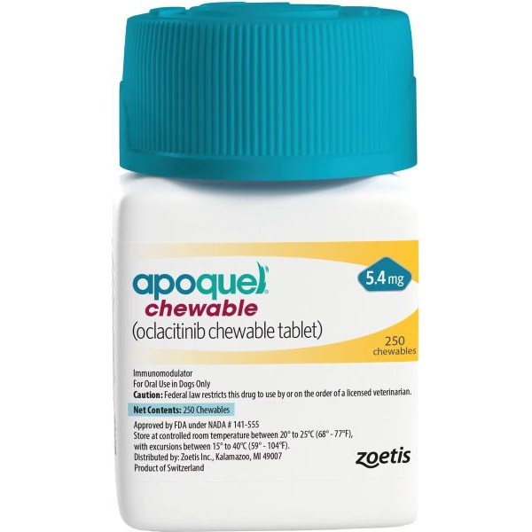 Apoquel Chewable Tablets 5.4 mg 250 ct