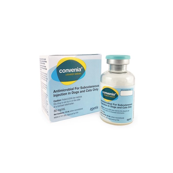 Convenia Injection 80 mg/ml 10 ml *Order with 885.10386.3*