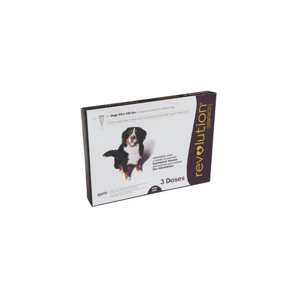 Revolution Topical Canine 85.1 - 130 lbs Plum 5 x 3 ct