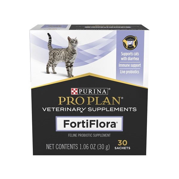 Purina Vet Diet Fortiflora Probiotic Supplement Cat 1oz (72 bxs--each box contains 30) 2,160 sachets