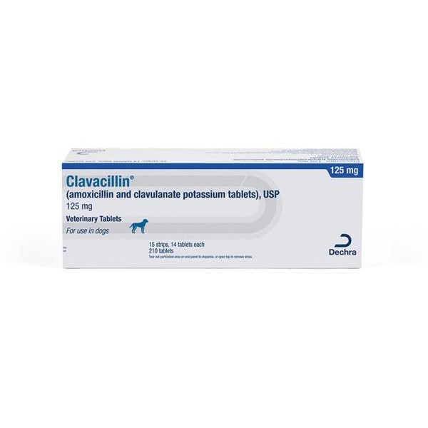 Clavacillin Tab 125mg 210ct (amoxicillin and clavulanate potassium)