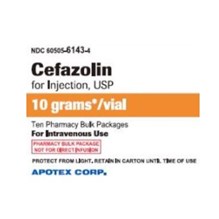 Cefazolin Injection 10gm 100ml 10pk FULL PACK ONLY