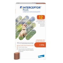 Interceptor Plus Orange 2.3mg 2-8lbs  12 dose 5/pk